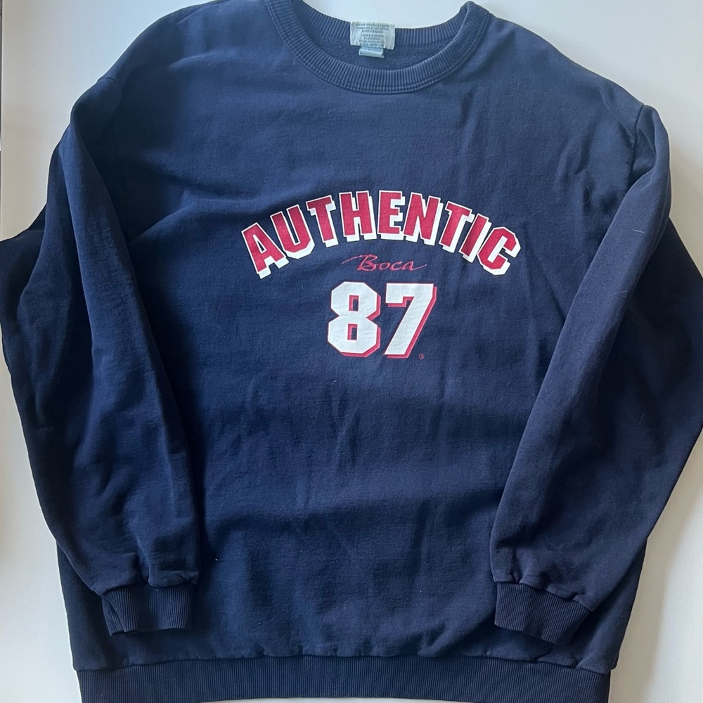 Authentic Men's Navy Crewneck Sweater